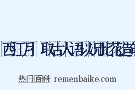 西江月·取古人语以况此花造句是什么意思的图片